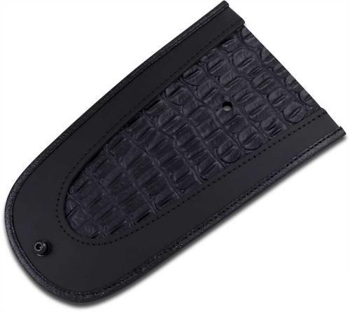 Drag Specialties - Drag Specialties Fender Skin - Gator Leather Center - 1405-0142