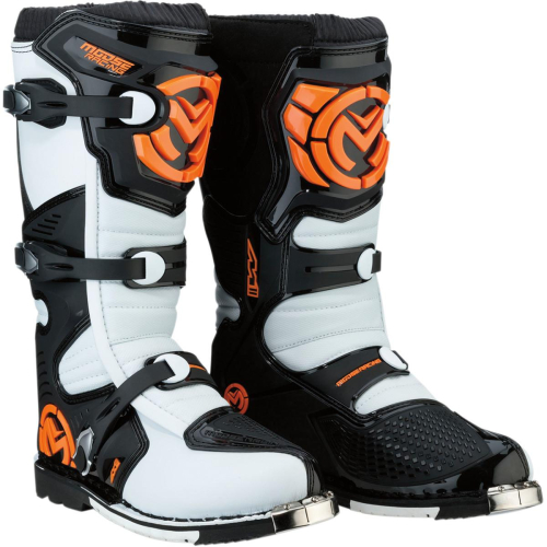 Moose Racing - Moose Racing M1.3 Boots with MX Sole - 3410-1996 - Orange/White - 15