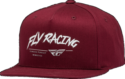 Fly Racing - Fly Racing Fly Khaos Youth Hat - 351-0099 - Maroon/White - OSFM