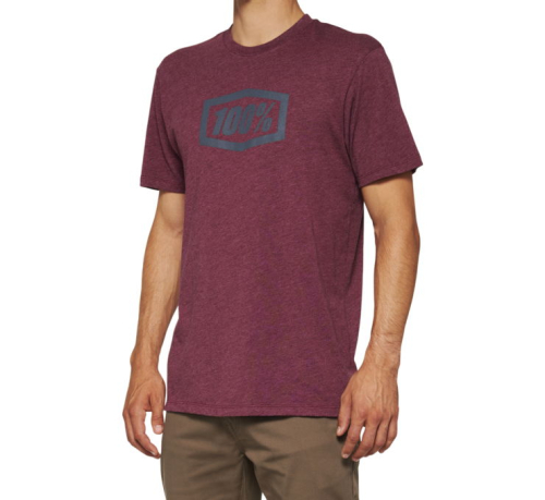 100% - 100% Icon T-Shirt - 20000-00031 - Maroon Heather - Medium