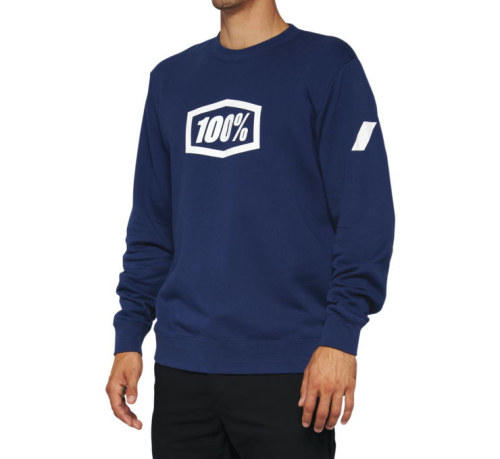 100% - 100% Icon Crewneck Sweatshirt - 20026-00016 - Navy - Medium