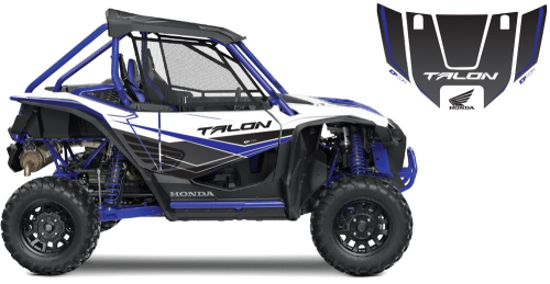 DCOR - DCOR Graphic Kit - Honda Racing, White/Blue (2-Door) - 20-10-005