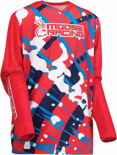 Moose Racing - Moose Racing Youth Agroid Jersey - 2912-2105 - Red - Large