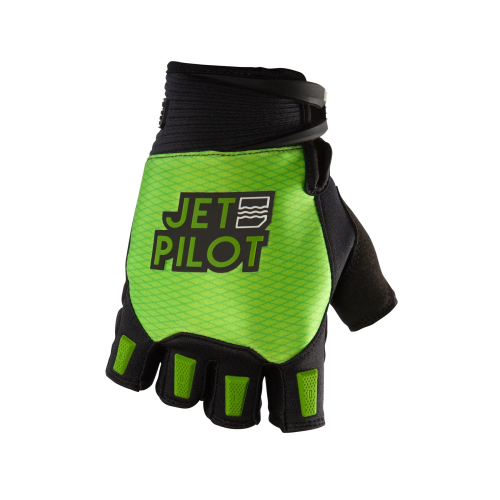 Jetpilot - Jetpilot Hold Fast Short Gloves - JP22302BLKLIMS - Black/Lime - Small
