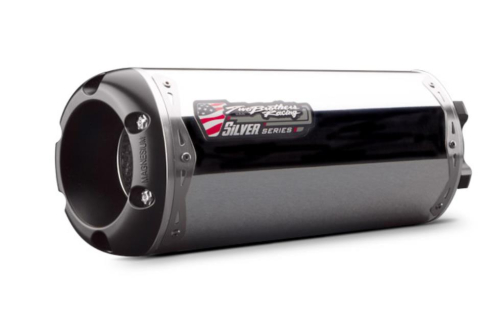 Two Brothers Racing - Two Brothers Racing M-2 Silver Series Slip-On - Aluminum - 005-3190406V-S