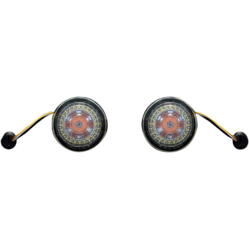Custom Dynamics - Custom Dynamics Probeam Dynamic Ringz Turn Signals with Smoke Lenses - PB-200-AW-1157