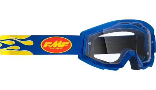 FMF Racing - FMF Racing PowerCore Flame Goggles - F-50400-101-02 - Navy/Dark Blue - OSFM