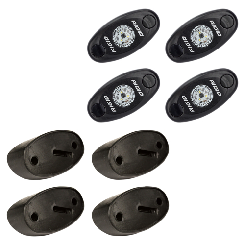 RIGID Industries - RIGID Industries Rock Light Kit - 4 Light - Red - 400213