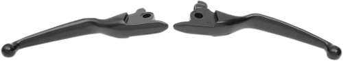 Drag Specialties - Drag Specialties Wide Blade Lever Set - Matte Black - 0610-1954