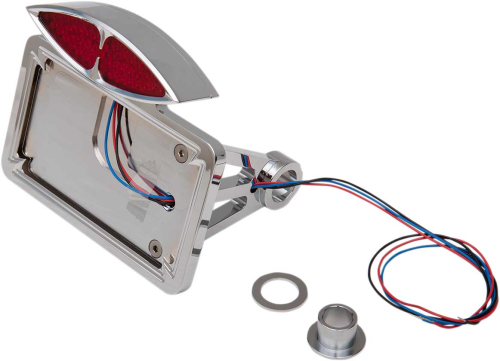 Drag Specialties - Drag Specialties Side-Mount Deco Taillight with License Plate Mount - Flat Horizontal - MT76385