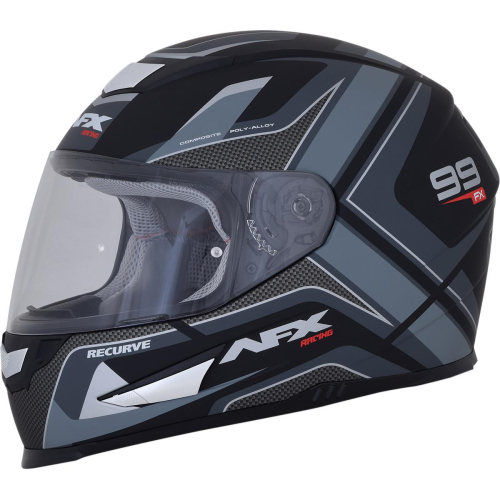 AFX - AFX FX-99 Graphics Helmet - 0101-11138 - Matte Black/Gray - Large