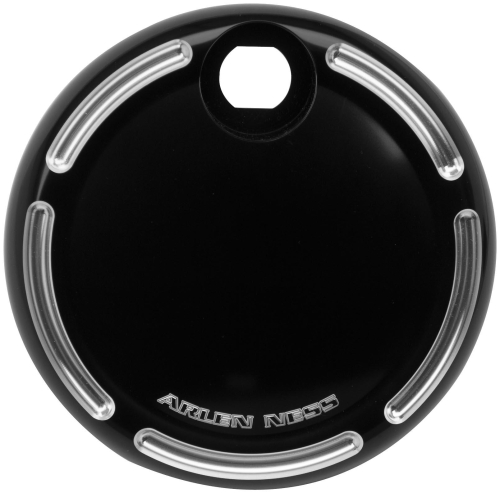 Arlen Ness - Arlen Ness Fuel Door - Slot Track - Black - 04-157