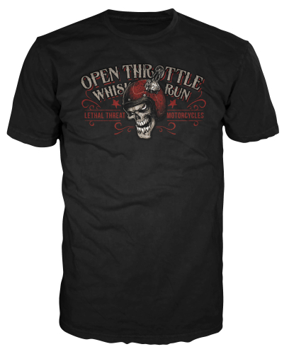 Lethal Threat - Lethal Threat Open Throttle T-Shirt - LT20547XL - Black - X-Large