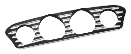 Arlen Ness - Arlen Ness Inner Fairing Gauge Trim - Deep Cut - Black - 30332