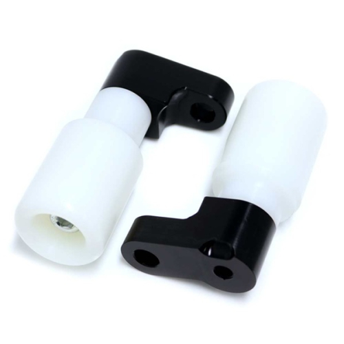 Shogun Motorsports - Shogun Motorsports Frame Sliders (No Cut) - White - 750-3310