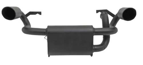 Gibson Exhaust - Gibson Exhaust Dual Slip-On - Black Ceramic - 98027