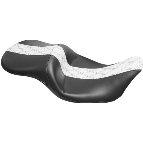 Le Pera - Le Pera Maverick Seat - Double Diamond Inlay - White - LK-957HR1