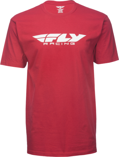 Fly Racing - Fly Racing Corporate Standard Youth T-Shirt - 352-0942YL - Red - Large