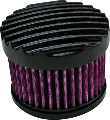 TC Bros - TC Bros Finned Air Cleaner - S&S - Black - 109-0127