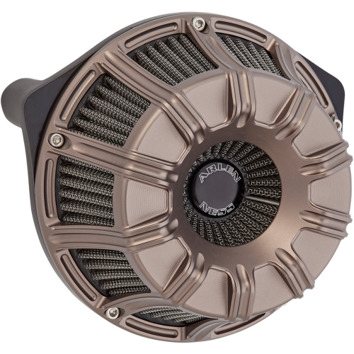 Arlen Ness - Arlen Ness Inverted Series Air Cleaner Kit - 10-Gauge - Titanium Anodized - 600-015