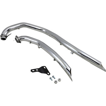 Baron Custom Accessories - Baron Custom Accessories Curved Exhaust Systems for Yamaha XV1900 Raider - BA-1025-00