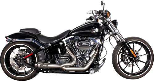 Two Brothers Racing - Two Brothers Racing 2-into-1 Carbon Softail - Stainless - 005-5210199