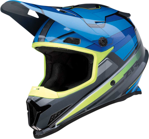 Z1R - Z1R Rise MC Helmet - 0110-7193 - Blue/Hi-Viz Yellow - Small