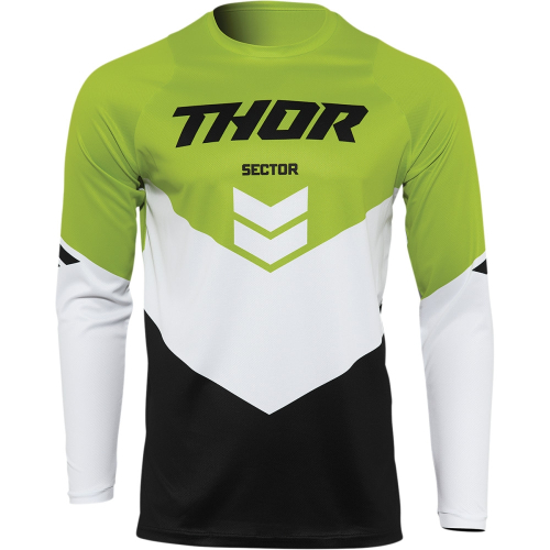 Thor - Thor Sector Chev Jersey - 2910-6477 - Black/Green - 2XL