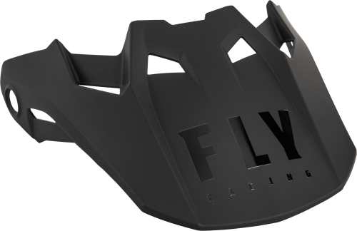 Fly Racing - Fly Racing Visor for Formula Helmets - Carbon Solid Matte Black Carbon - YL to Sm - 73-4728S