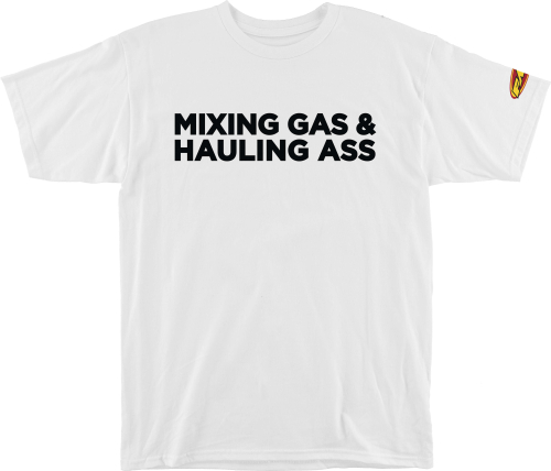 FMF Racing - FMF Racing Gass T-Shirt - FA7118903-WHT-L - White - Medium