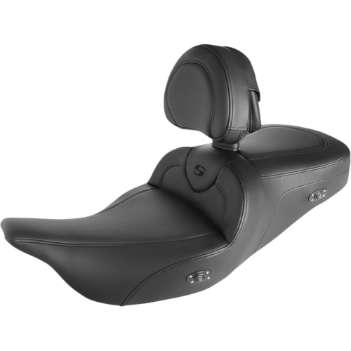 Saddlemen - Saddlemen Heated Road Sofa CF Seats with Drivers Brackrest - 808-07B-187BRHC