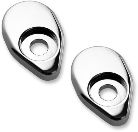 Joker Machine - Joker Machine Adapter Plates for Rat Eye LED Turn Signals - Chrome - 05-55-4C