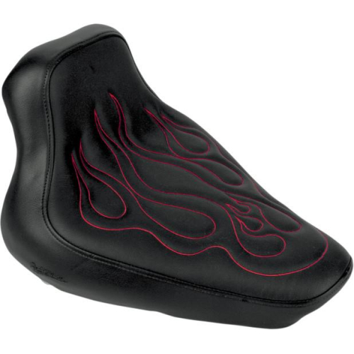 Saddlemen - Saddlemen Tattoo Solo Seat with Dark Red Stitch - 800-01-0114