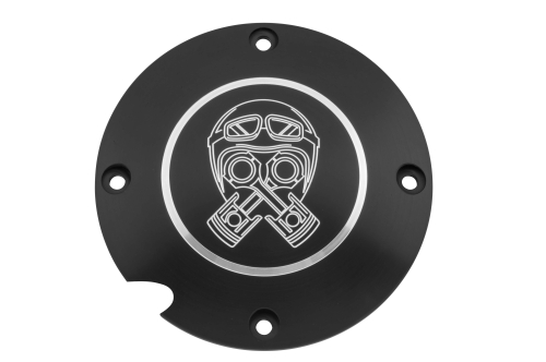Brass Balls Cycles - Brass Balls Cycles Derby Cover - Piston Helmet - BB03-154