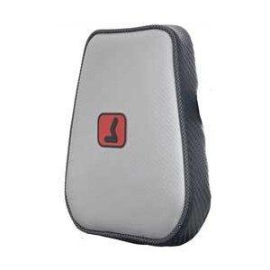 Speed Industries - Speed Industries Beard Custom Headrest Cover - Left - Black/Silver w/ Silver Piping - 45271