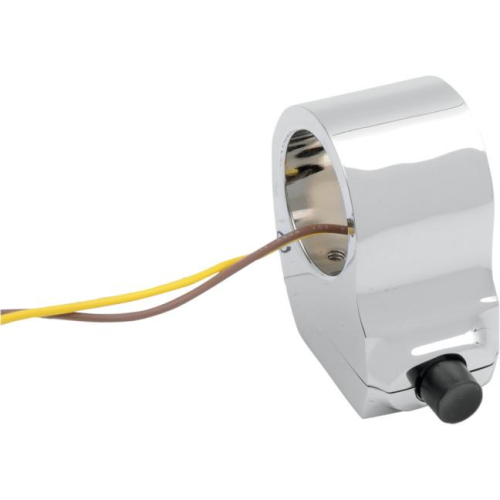 Performance Machine - Performance Machine Contour Single-Button Switch Housing - Chrome - 0062-2034-CH