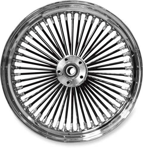 Drag Specialties - Drag Specialties Fat Daddy Black 50 Spoke Radially Laced Front Wheel - 21x3.5 (Dual Disc) - 0203-0355