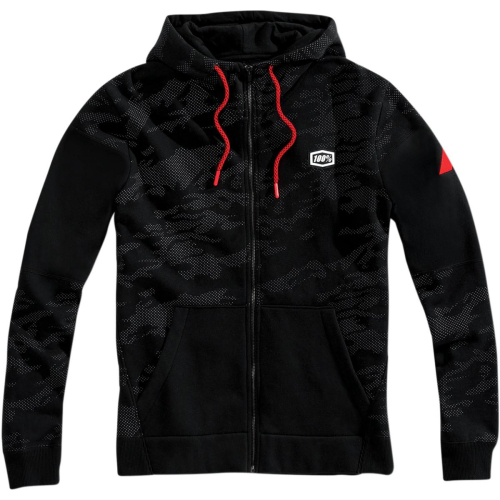 100% - 100% Fleece Zip Emissary Hoody - 36029-001-12 - Black - Large