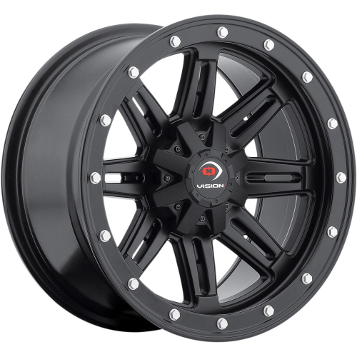 Vision Wheel - Vision Wheel Type 550 Rear Wheel - 12x8 - 4+4 Offset - 4/156 - Matte Black - 550-128156MB4