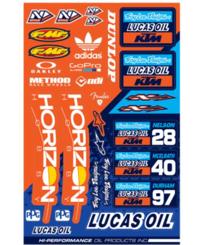 N-Style - N-Style Universal Sticker Kit - Troy Lee Designs Style 1 - N30-1054