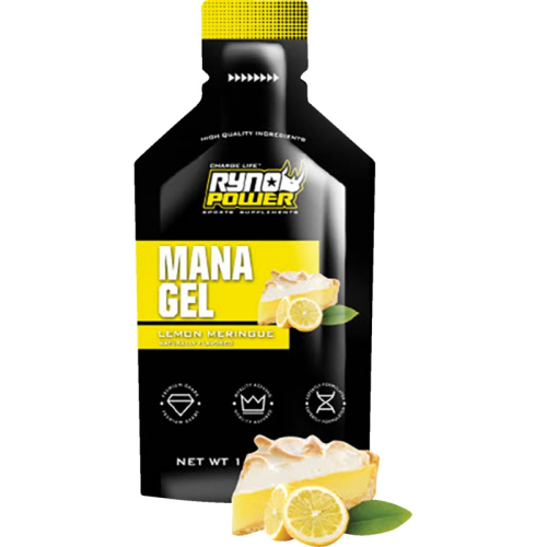 Ryno Power - Ryno Power Mana Performance Gel - Lemon Meringue - GEL-CADDY12-LEM