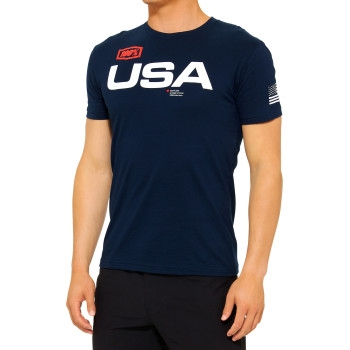 100% - 100% MX of Nations T-Shirt - 20000-00167 - MX OF N NAVY - X-Large