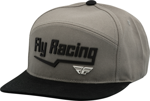 Fly Racing - Fly Racing Fly Flash Hat - 351-0043 - Light Gray/Black - OSFM