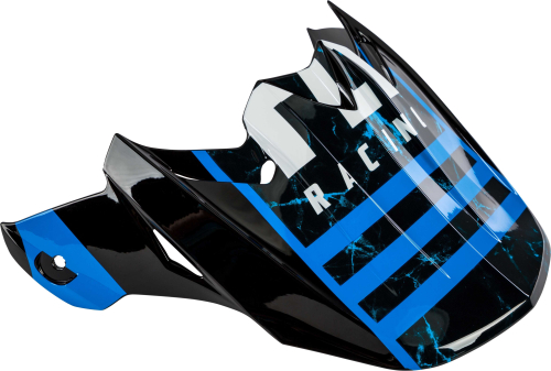 Fly Racing - Fly Racing Visor for F2 Carbon Granite Helmets - Granite Blue/Black/White - 73-46260