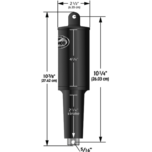 Lenco Marine - Lenco 12V 1-1/4" Stroke 5 Lobe Actuator - 5/16" - 3/8"