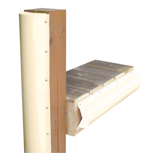 Dock Edge - Dock Edge Piling Bumper - One End Capped - 6' - Beige