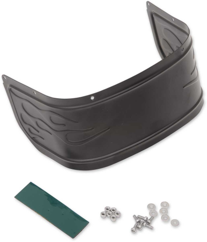 Drag Specialties - Drag Specialties Front Fender Skirt - Flamed - Black - 1405-0224