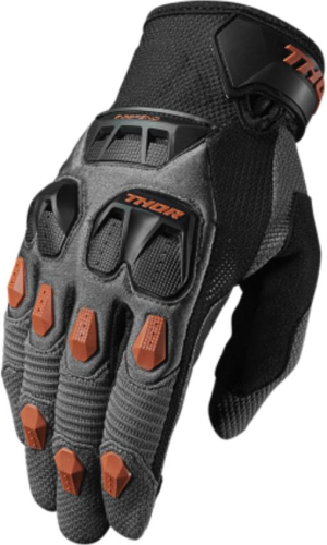 Thor - Thor Defend Gloves - XF-2-3330-3865 - Charcoal/Dark Orange - Small