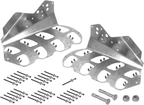 SP1 - SP1 Aluminum Tunnel Braces - Natural - SM-12540