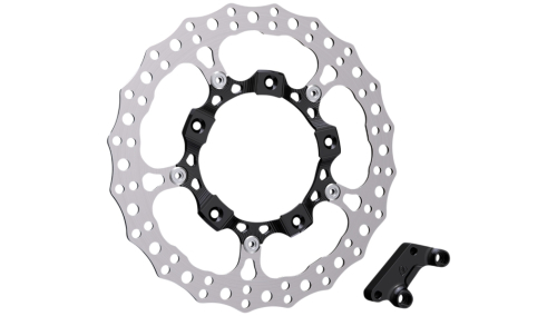Arlen Ness - Arlen Ness Big Brake Full Floating Rotor Kit - Black - 300-000